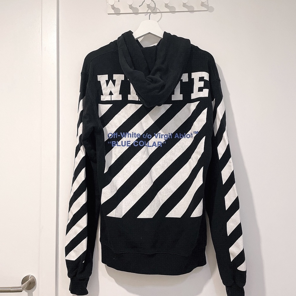 Authentic Off White “blue collar” hoodie